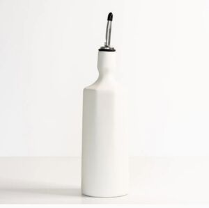NIB! The Bright Angle, White Ceramic Oil Dispenser, 24 FL OZ.